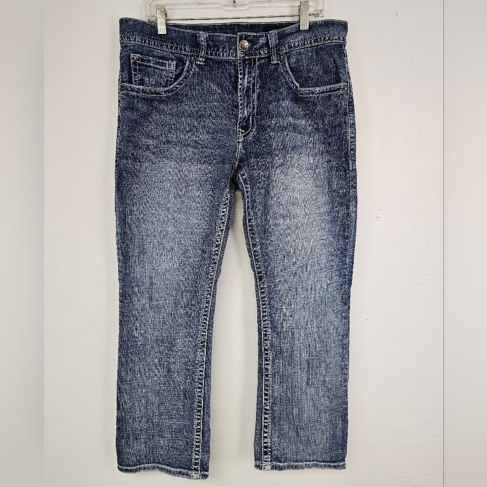 Axel Jeans Mens Vintage Boot 34x31 Medium Wash Blue Denim Bootcut - Picture 2 of 12